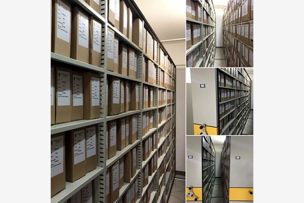 Imagem mostrando o arquivo organizado da Prefeitura Municipal de Marataízes/ES
